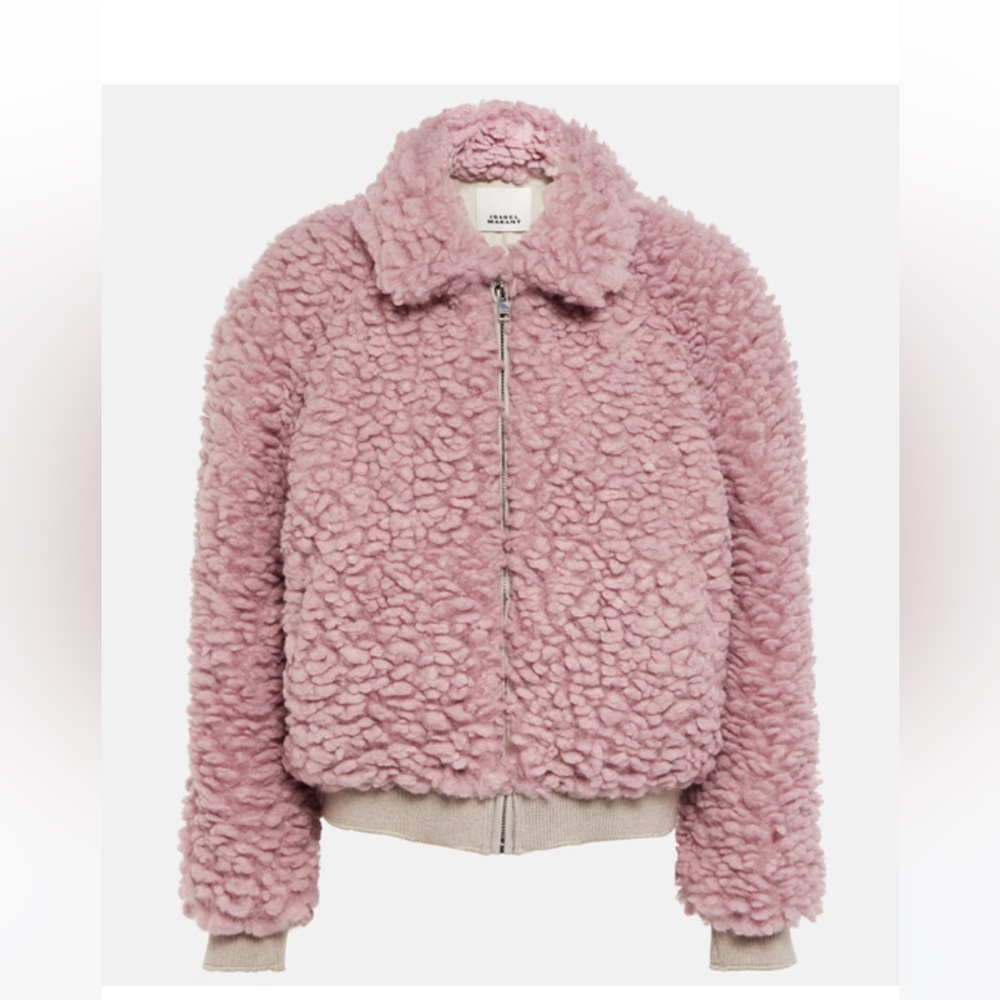 Isabel Marant Salvia Textured Jacket - Rosewood size 36